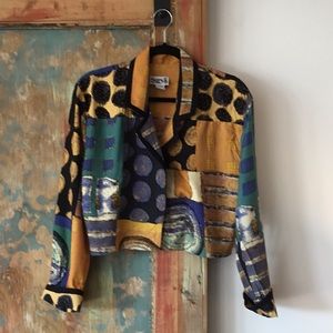 Multi colored short jacket